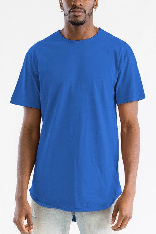Extended Scallop Round Neck Tshirt - Shop Style & More | Fresh Looks, Everyday Deals & Free Shipping