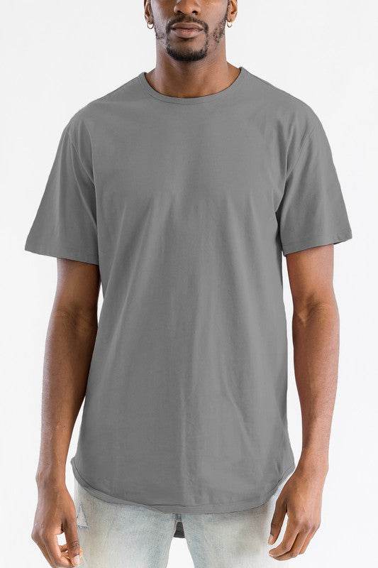 Extended Scallop Round Neck Tshirt - Shop Style & More | Fresh Looks, Everyday Deals & Free Shipping