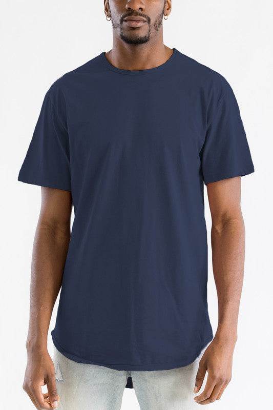 Extended Scallop Round Neck Tshirt - Shop Style & More | Fresh Looks, Everyday Deals & Free Shipping
