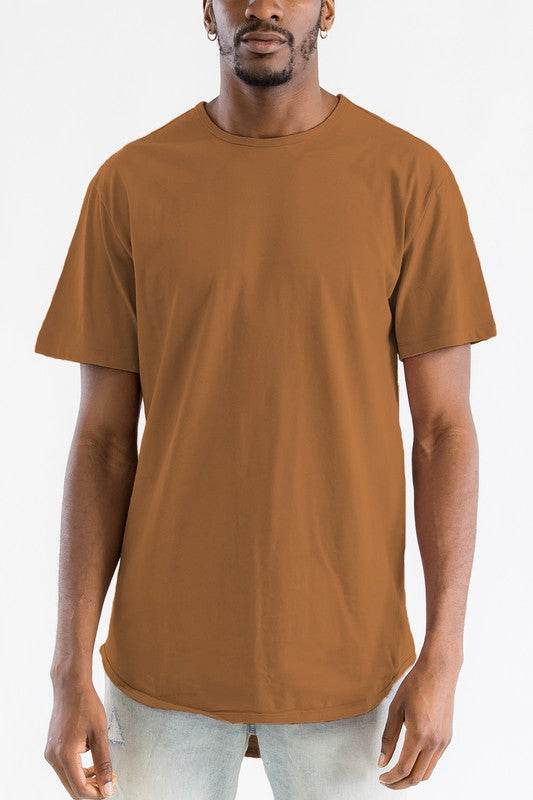 Extended Scallop Round Neck Tshirt - Shop Style & More | Fresh Looks, Everyday Deals & Free Shipping