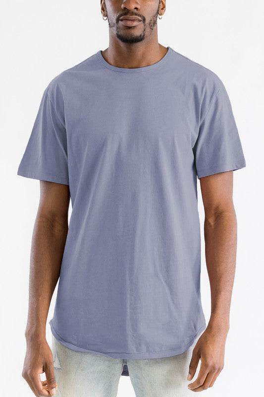 Extended Scallop Round Neck Tshirt - Shop Style & More | Fresh Looks, Everyday Deals & Free Shipping
