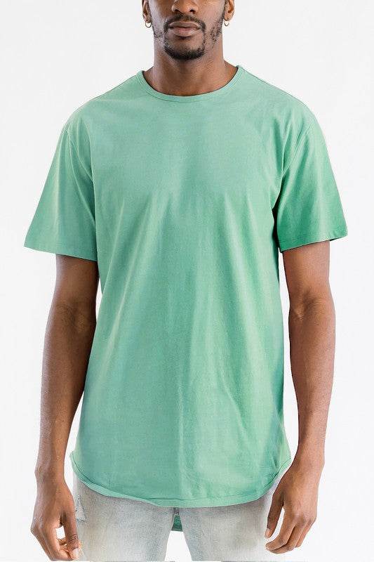Extended Scallop Round Neck Tshirt - Shop Style & More | Fresh Looks, Everyday Deals & Free Shipping