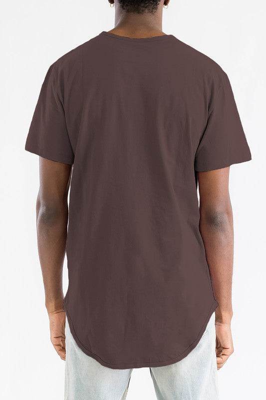 Extended Scallop Round Neck Tshirt - Shop Style & More | Fresh Looks, Everyday Deals & Free Shipping