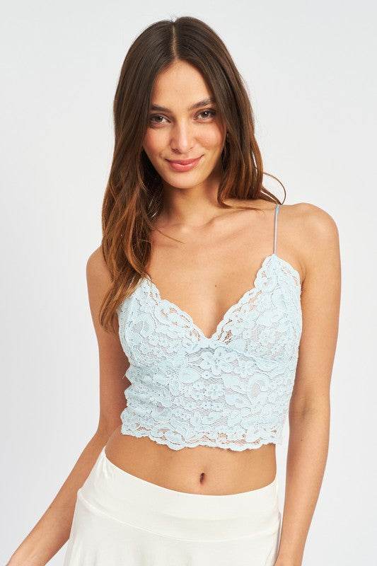 LACE CAMI BRALETTE TOP - Shop Style & More | Fresh Looks, Everyday Deals & Free Shipping