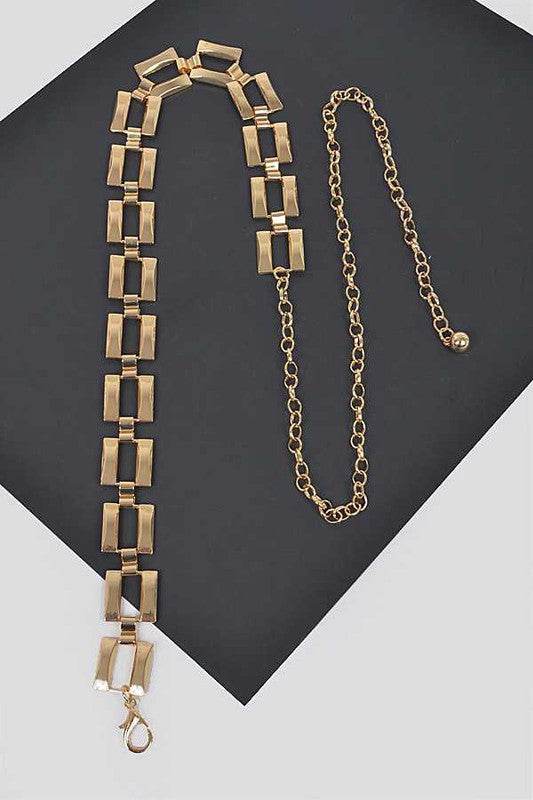 Square Link Fashion Chain Belt - Shop Style & More | Fresh Looks, Everyday Deals & Free Shipping