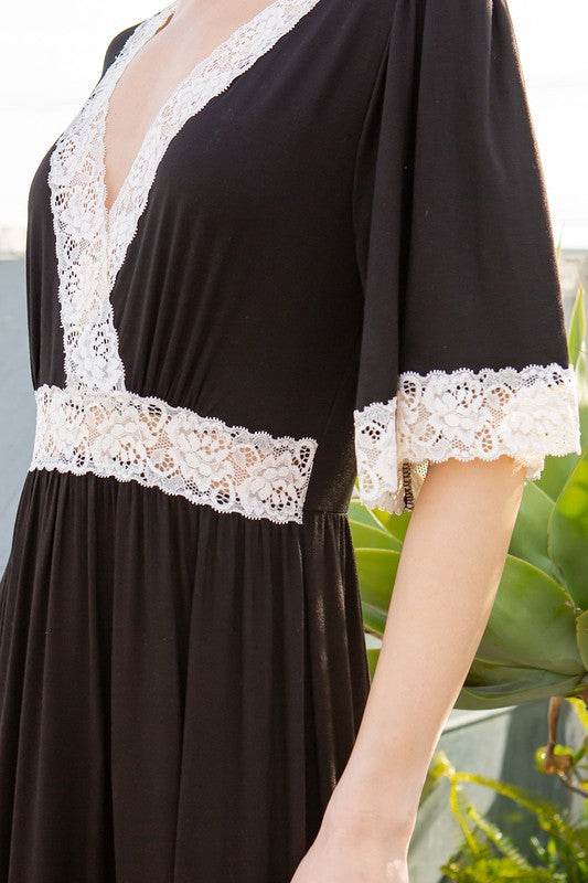 Lace trimmed Detailed Tiered Dress - Shop Style & More | Fresh Looks, Everyday Deals & Free Shipping