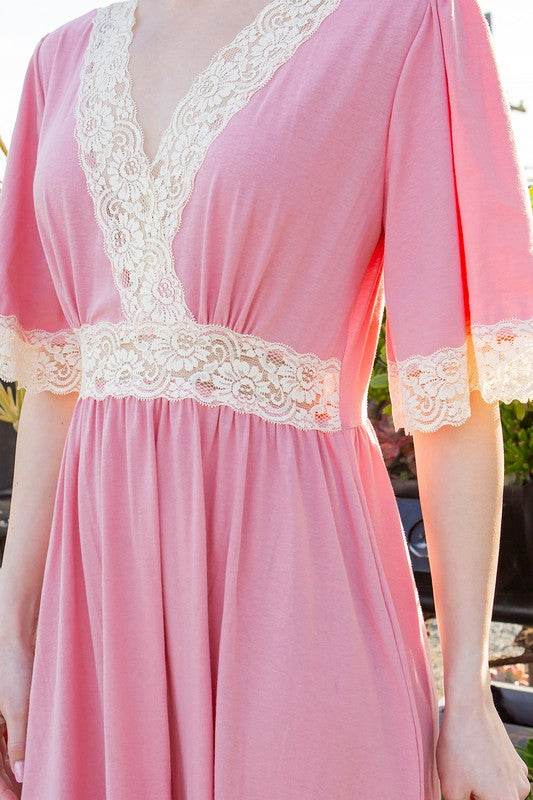 Lace trimmed Detailed Tiered Dress - Shop Style & More | Fresh Looks, Everyday Deals & Free Shipping