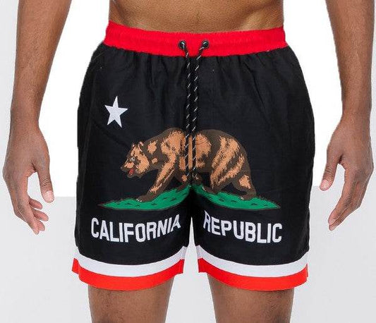 California CA Bear Swim Trunks Board Shorts - Shop Style & More | Fresh Looks, Everyday Deals & Free Shipping
