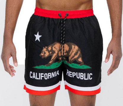 California CA Bear Swim Trunks Board Shorts - Shop Style & More | Fresh Looks, Everyday Deals & Free Shipping