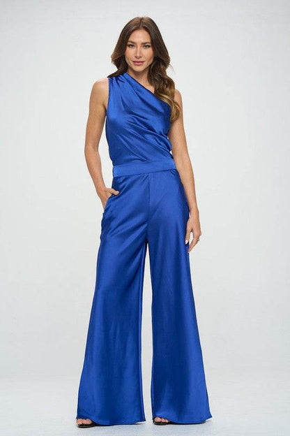 Stretch Satin Pants w/ Elastic Waist and Pockets - Shop Style & More | Fresh Looks, Everyday Deals & Free Shipping