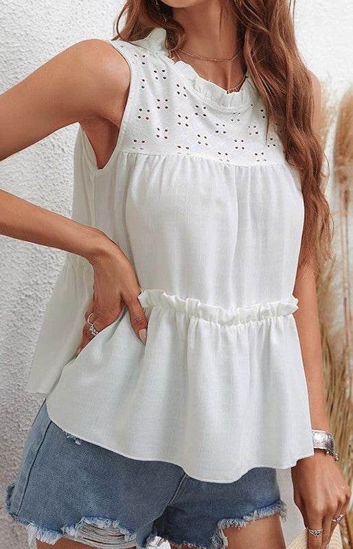 Ruffled Tank Top - Shop Style & More | Fresh Looks, Everyday Deals & Free Shipping