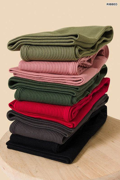 Ribbed Seamless High Waisted Full Length Leggings - Shop Style & More | Fresh Looks, Everyday Deals & Free Shipping