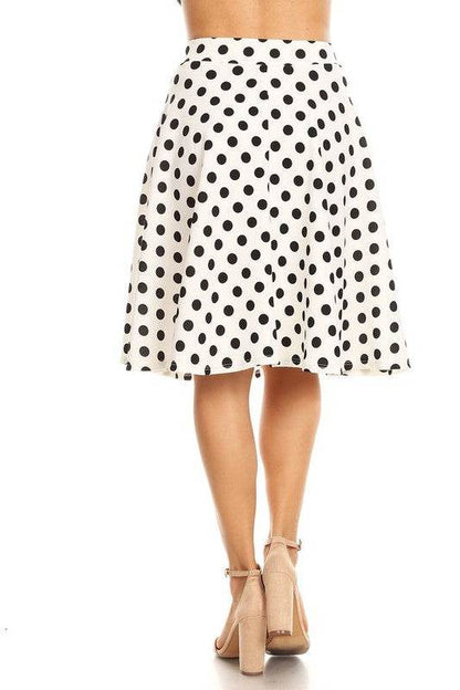 Polka dot print, knee length skirt - Shop Style & More | Fresh Looks, Everyday Deals & Free Shipping