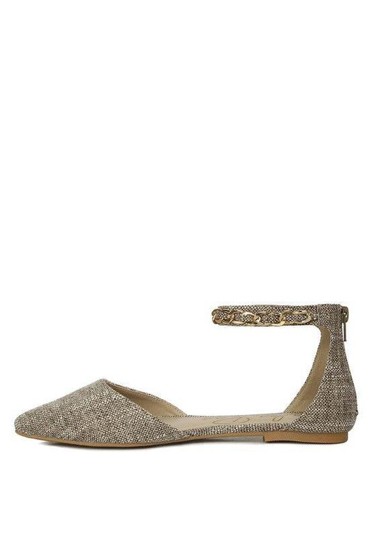 Buqisi Chain Embellished Flat Sandals - Shop Style & More | Fresh Looks, Everyday Deals & Free Shipping