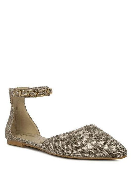Buqisi Chain Embellished Flat Sandals - Shop Style & More | Fresh Looks, Everyday Deals & Free Shipping
