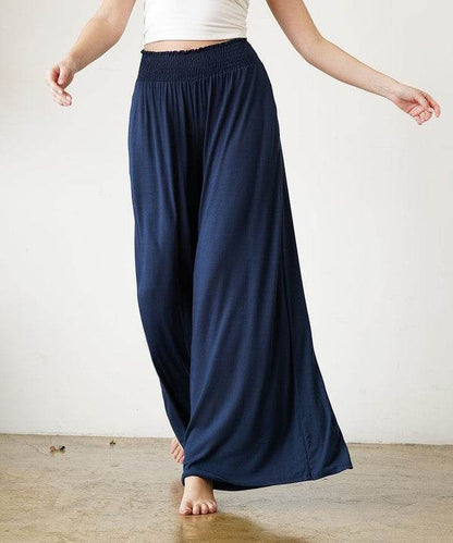 SMOCK ELASTIC WAIST MAXI PALAZZO - Shop Style & More | Fresh Looks, Everyday Deals & Free Shipping