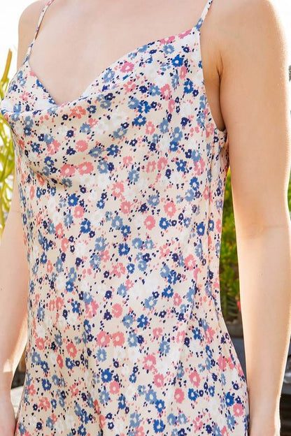 Satin Dress with Adjustable Straps - Shop Style & More | Fresh Looks, Everyday Deals & Free Shipping