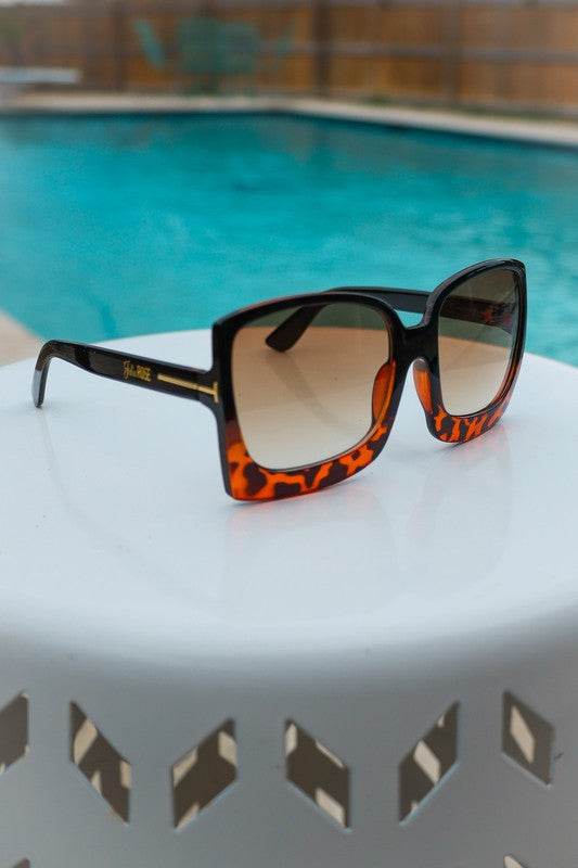 Tortoise Megan Oversized Gradient Sunglasses - Shop Style & More | Fresh Looks, Everyday Deals & Free Shipping