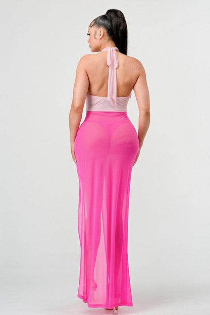 SEXY TIE AROUND HIGH SLIT DRESS - Shop Style & More | Fresh Looks, Everyday Deals & Free Shipping