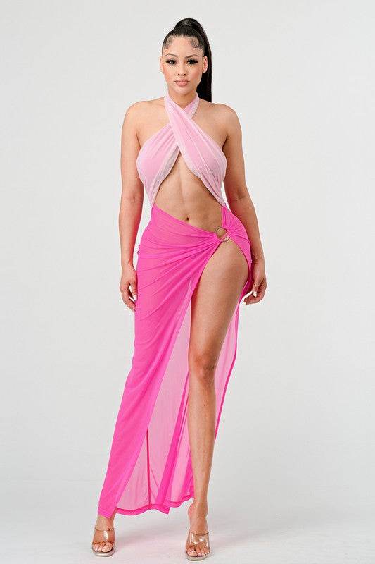 SEXY TIE AROUND HIGH SLIT DRESS - Shop Style & More | Fresh Looks, Everyday Deals & Free Shipping