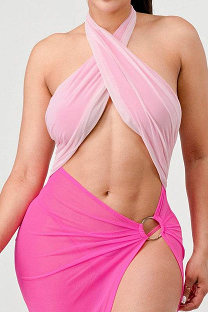 SEXY TIE AROUND HIGH SLIT DRESS - Shop Style & More | Fresh Looks, Everyday Deals & Free Shipping