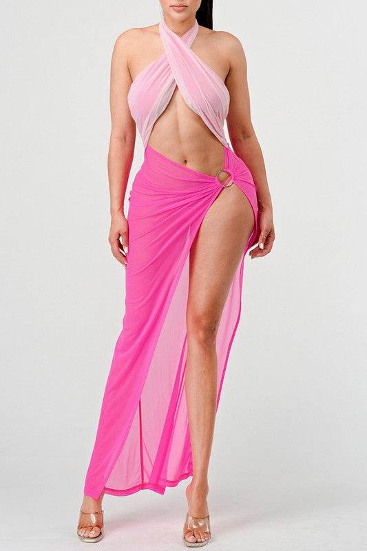 SEXY TIE AROUND HIGH SLIT DRESS - Shop Style & More | Fresh Looks, Everyday Deals & Free Shipping