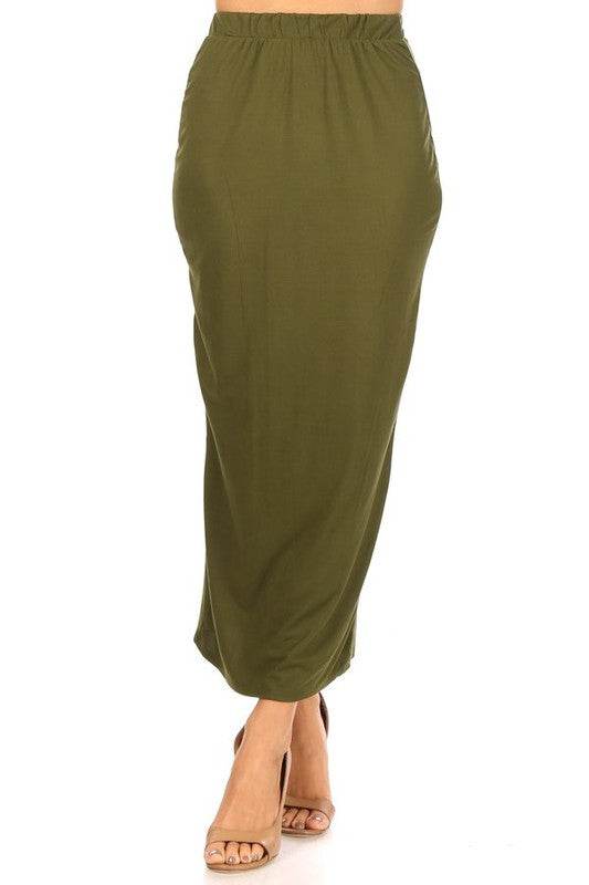 Solid Midi Pencil Skirt - Shop Style & More | Fresh Looks, Everyday Deals & Free Shipping