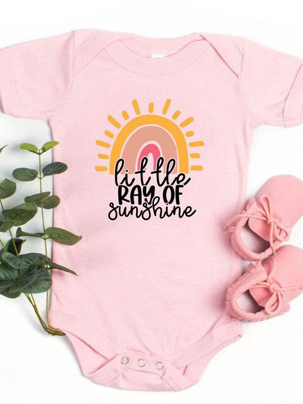Pink - Girl Little Ray Of Sunshine Baby Onesie - Shop Style & More | Fresh Looks, Everyday Deals & Free Shipping