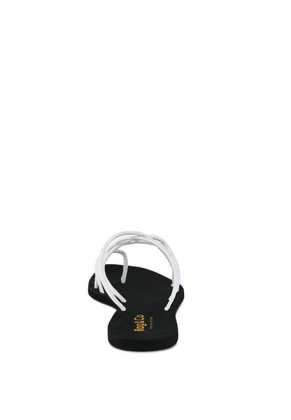 SWEETIN Strappy Flat Slip On Sandals - Shop Style & More | Fresh Looks, Everyday Deals & Free Shipping