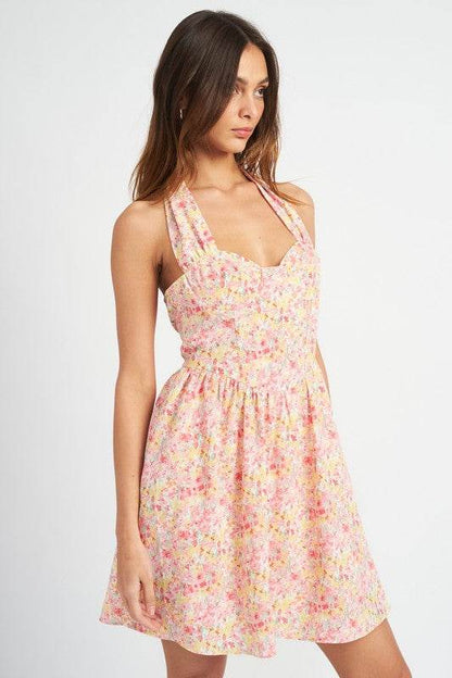 BUSTIER HALTER NECK DRESS - Shop Style & More | Fresh Looks, Everyday Deals & Free Shipping
