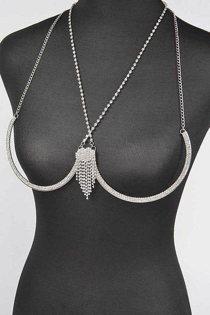Rhinestone Fringe Detail Iconic Bra Chain - Shop Style & More | Fresh Looks, Everyday Deals & Free Shipping