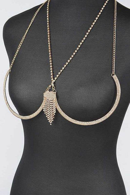 Rhinestone Fringe Detail Iconic Bra Chain - Shop Style & More | Fresh Looks, Everyday Deals & Free Shipping