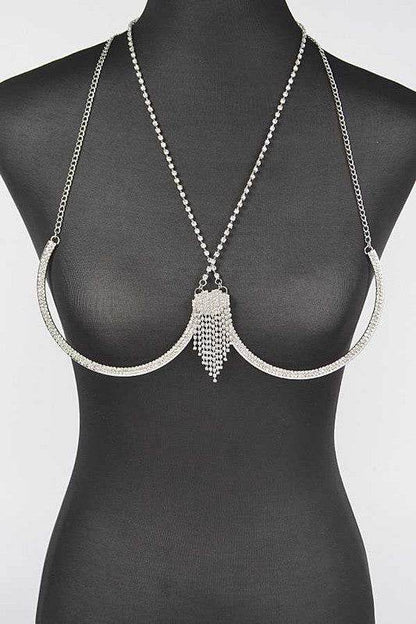 Rhinestone Fringe Detail Iconic Bra Chain - Shop Style & More | Fresh Looks, Everyday Deals & Free Shipping