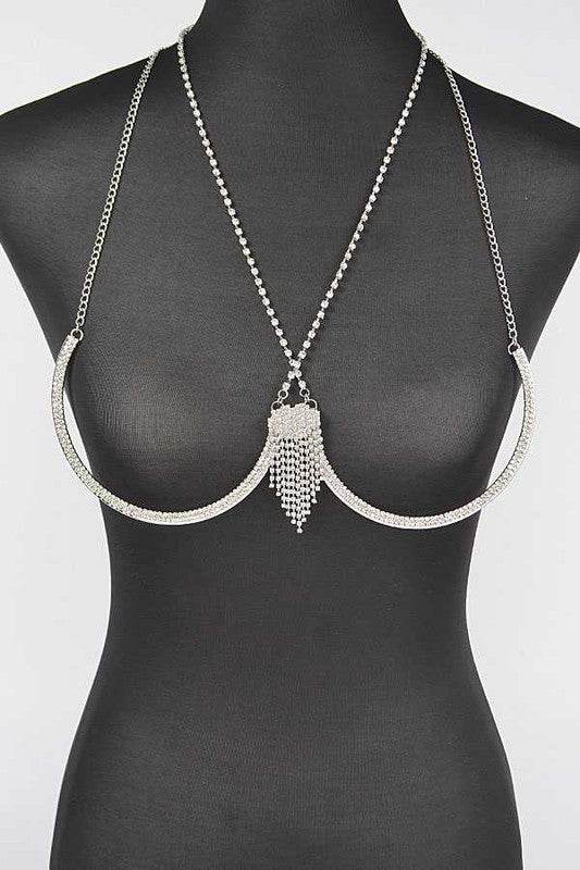 Rhinestone Fringe Detail Iconic Bra Chain - Shop Style & More | Fresh Looks, Everyday Deals & Free Shipping