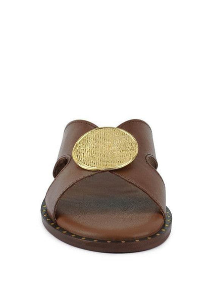 EUDORA Embellished Tan Slip-Ons - Shop Style & More | Fresh Looks, Everyday Deals & Free Shipping