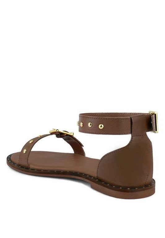 ROSEMARY Buckle Straps Flat Sandals - Shop Style & More | Fresh Looks, Everyday Deals & Free Shipping