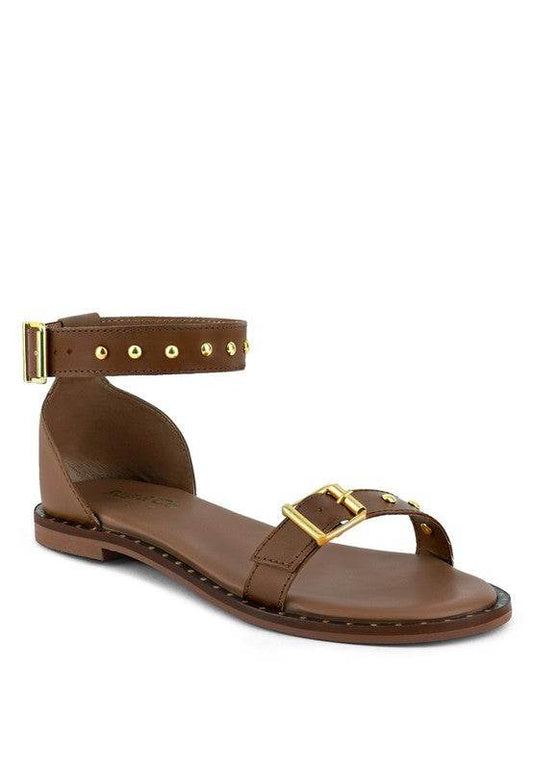 ROSEMARY Buckle Straps Flat Sandals - Shop Style & More | Fresh Looks, Everyday Deals & Free Shipping