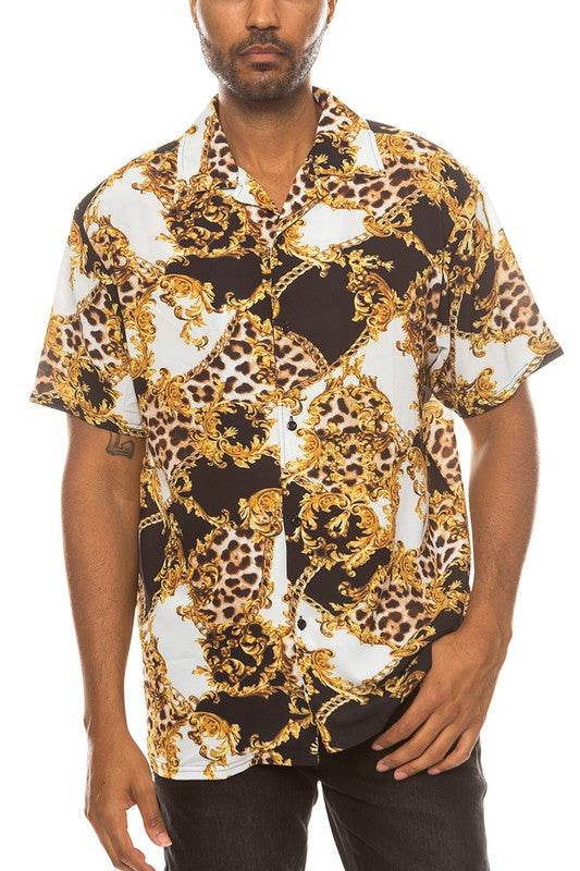 Leopard Cheetah Button Down Shirt - Shop Style & More | Fresh Looks, Everyday Deals & Free Shipping
