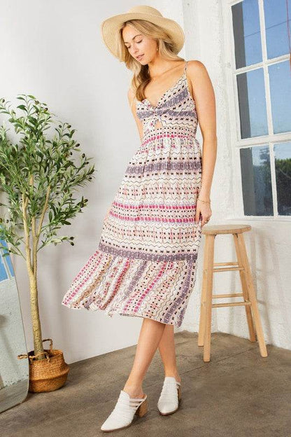 Tribal Print Tiered Dress - Shop Style & More | Fresh Looks, Everyday Deals & Free Shipping