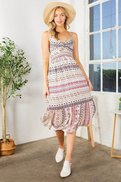 Tribal Print Tiered Dress - Shop Style & More | Fresh Looks, Everyday Deals & Free Shipping