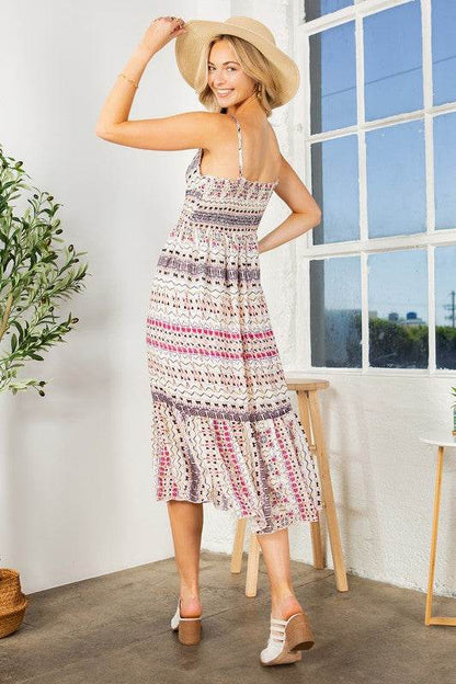 Tribal Print Tiered Dress - Shop Style & More | Fresh Looks, Everyday Deals & Free Shipping