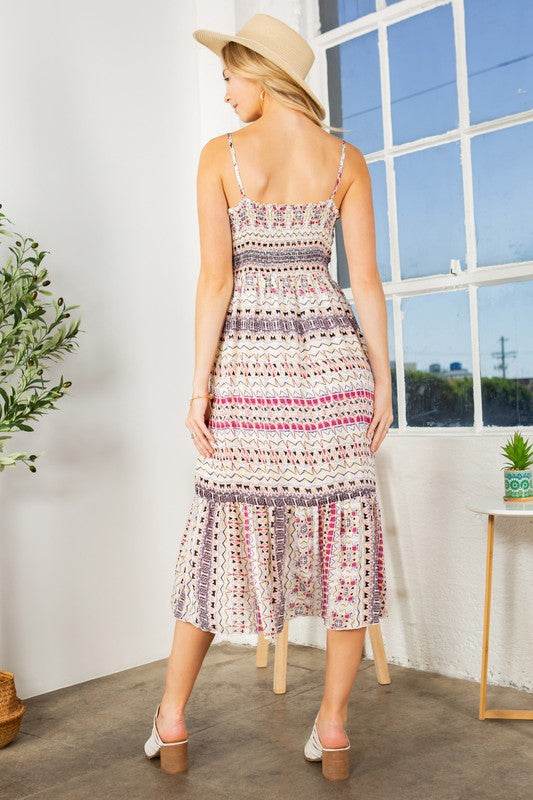Tribal Print Tiered Dress - Shop Style & More | Fresh Looks, Everyday Deals & Free Shipping