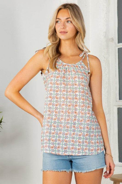 Textured Spagetti Tie with Bead Detailed Top - Shop Style & More | Fresh Looks, Everyday Deals & Free Shipping