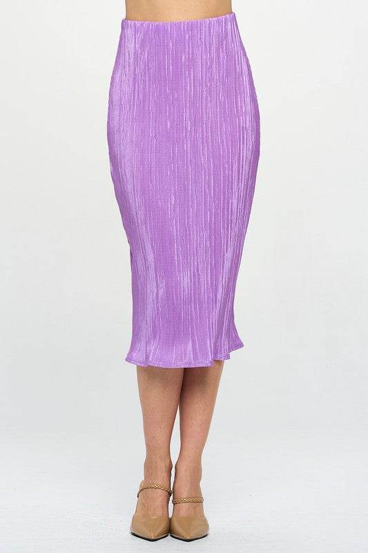 Made in USA Vibrant Plisse Midi Skirt - Shop Style & More | Fresh Looks, Everyday Deals & Free Shipping