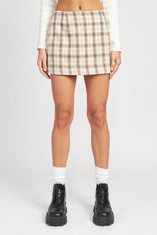 SQUARE PRINTED MINI SKIRT - Shop Style & More | Fresh Looks, Everyday Deals & Free Shipping