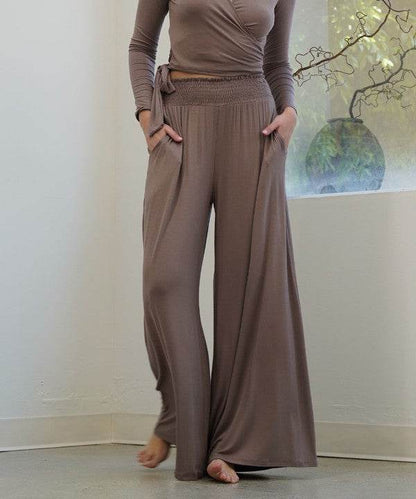 SMOCK ELASTIC WAIST MAXI PALAZZO - Shop Style & More | Fresh Looks, Everyday Deals & Free Shipping