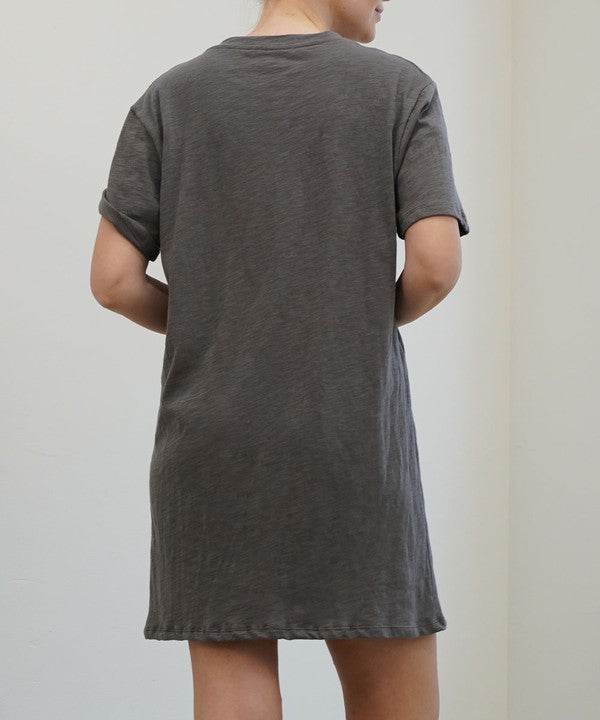 COTTON SLUB T SHIRTS DRESS - Shop Style & More | Fresh Looks, Everyday Deals & Free Shipping