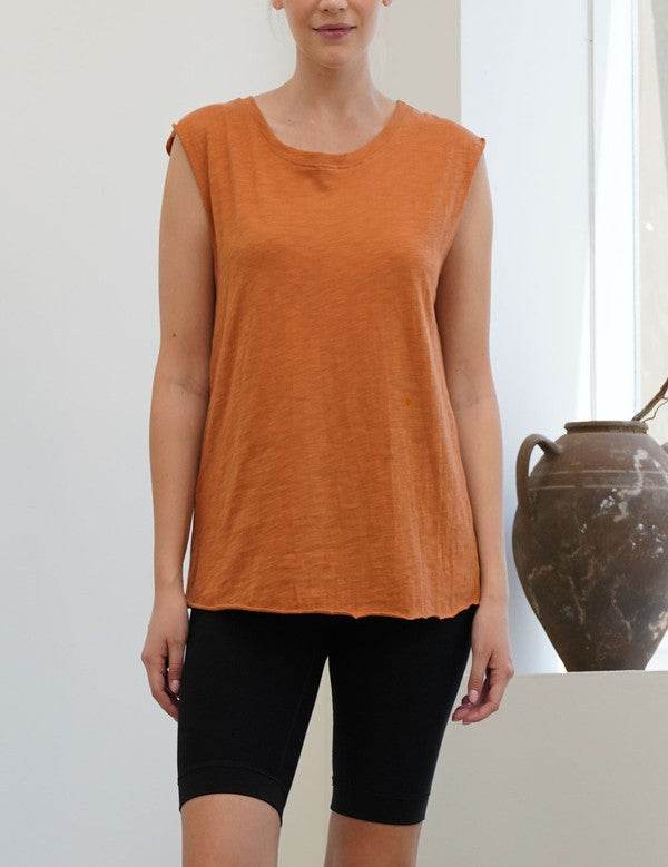 COTTON SLUB MUSCLE VINTAGE NEW TANK - Shop Style & More | Fresh Looks, Everyday Deals & Free Shipping