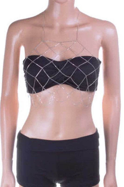 Iconic Chain Net Halter Bra Chain - Shop Style & More | Fresh Looks, Everyday Deals & Free Shipping