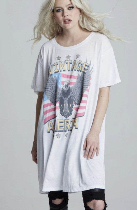 302365 - Vintage America One Size T-Shirt Dress - Shop Style & More | Fresh Looks, Everyday Deals & Free Shipping